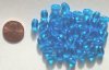 50 9x6mm Transparent Blue Ovals